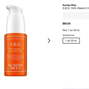 SUNDAY RILEY C.E.O SERUM - BRAND NEW AND NOT USED